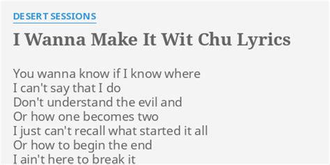 make it wit chu lyrics